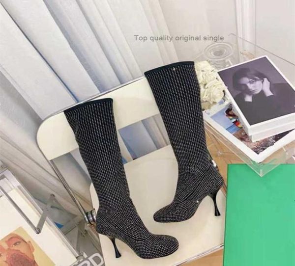 2022 fashion leisure full crystal high heels women boots stretch fabric shoe femme round toe party shoes elastic black diamond lon5077434
2022 fashion leisure full crystal high heels women boots stretch fabric shoe femme round toe party shoes elastic black diamond lon5077434