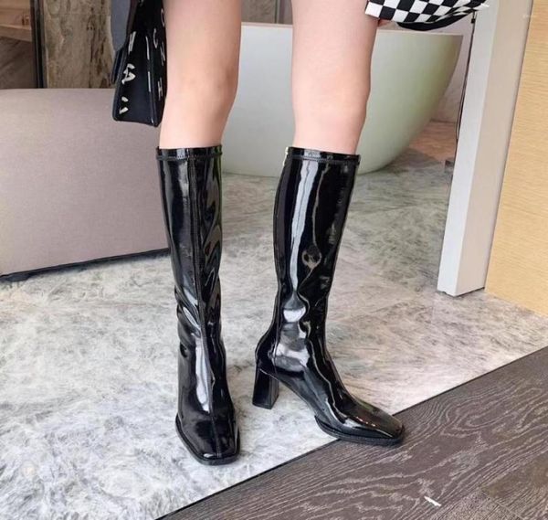 boots round toe women knee high patent leather 2022 fashion thick heels strech shoes party pumps slip on dress woman5818706, Black
boots round toe women knee high patent leather 2022 fashion thick heels strech shoes party pumps slip on dress woman5818706, Black