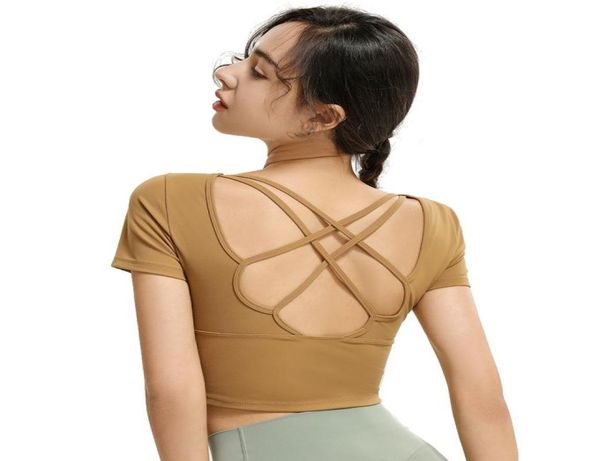 sports wear for women gym fitness clothing nylon solid cross back padded yoga crop workout clothes short sleeve sport shirts9712226, White;red
sports wear for women gym fitness clothing nylon solid cross back padded yoga crop workout clothes short sleeve sport shirts9712226, White;red
