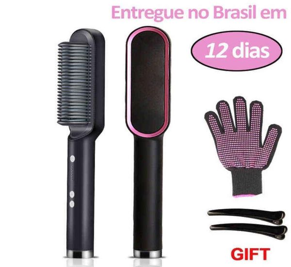 hair straightener brush enhanced ionic straightening brush heated comb straightening combs antiscald comb hair iron styler 2112248226118, Black
hair straightener brush enhanced ionic straightening brush heated comb straightening combs antiscald comb hair iron styler 2112248226118, Black
