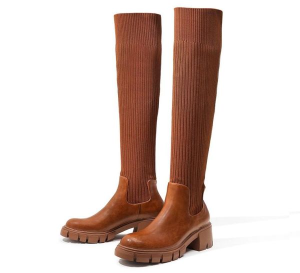 women winter martin boots thighhigh british style sock boot thickheeled woolen elastic overtheknee lady long shoes9987200, Black
women winter martin boots thighhigh british style sock boot thickheeled woolen elastic overtheknee lady long shoes9987200, Black