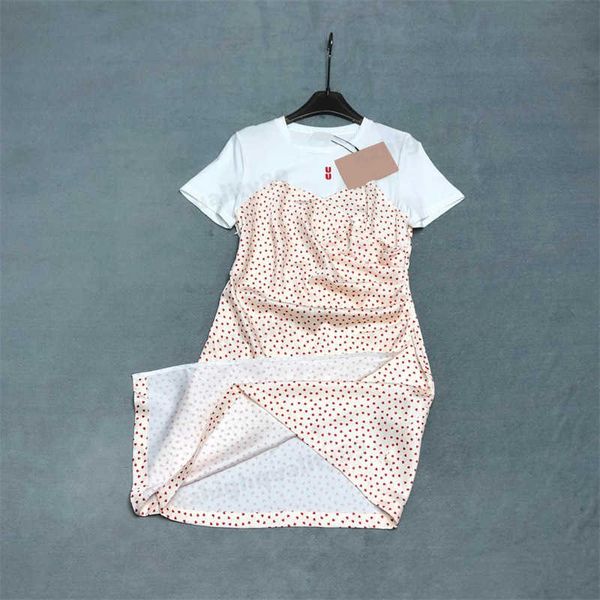 summer womens dresses polka dot patchwork waist irregular natura crew neck short sleeve dress feminine dress for woman designer clothing 091, Black;gray
summer womens dresses polka dot patchwork waist irregular natura crew neck short sleeve dress feminine dress for woman designer clothing 091, Black;gray