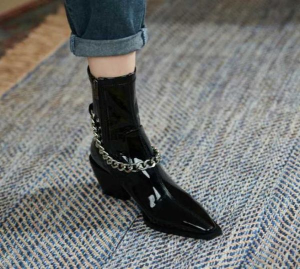 short boots 2022 new women039s spring and autumn pointed toe low heel leather boots fashion4034025, Black
short boots 2022 new women039s spring and autumn pointed toe low heel leather boots fashion4034025, Black