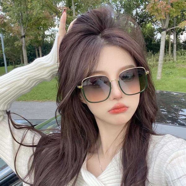 

Designer Fashion luxury cool sunglasses Xiaoxiangjia ch6189 Tiktok net red same large frame ins Style Sunglasses Women's versatile optical lens with logo box
