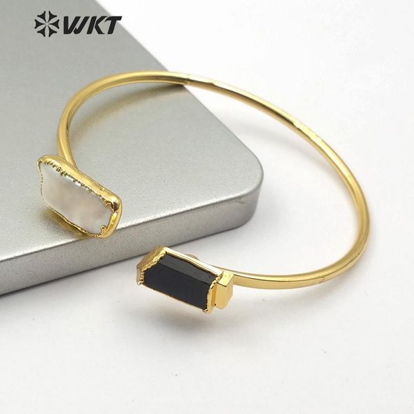 bangle wtb503 natural stone pearl bracelet pearl and black tourmaline gold electroplated bangle fashion woman jewelry stone bangle
bangle wtb503 natural stone pearl bracelet pearl and black tourmaline gold electroplated bangle fashion woman jewelry stone bangle