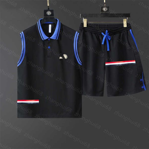 23ss mens tracksuit mens designer tracksuit color matching striped lapels red white and blue striped print vest elastic waist shorts set me, Gray
23ss mens tracksuit mens designer tracksuit color matching striped lapels red white and blue striped print vest elastic waist shorts set me, Gray
