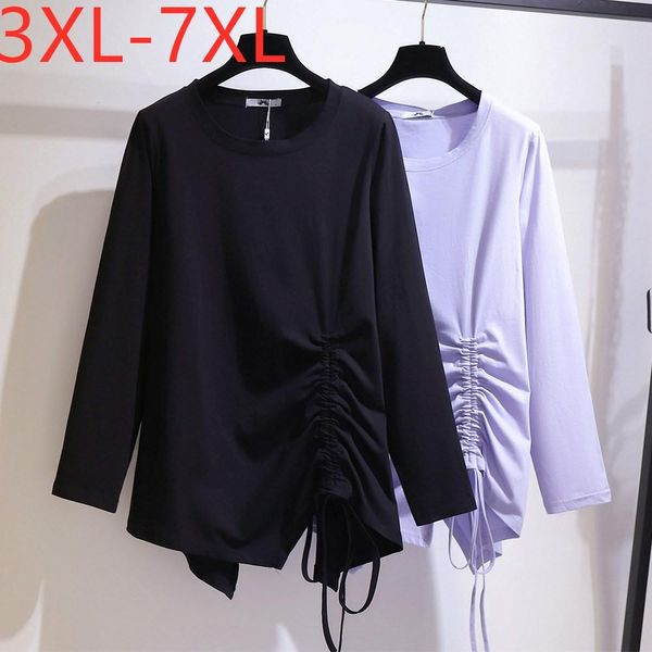 t-shirt new 2021 spring autumn plus size women clothing large long sleeve loose ruffle black cotton tshirt 3xl 4xl 5xl 6xl 7xl
t-shirt new 2021 spring autumn plus size women clothing large long sleeve loose ruffle black cotton tshirt 3xl 4xl 5xl 6xl 7xl