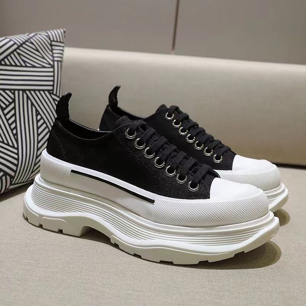 with box alexander''mqueen alexander low sneakers deck tread slick boot casual canvas shoes laceup rubber soles platform trainers, Black
with box alexander''mqueen alexander low sneakers deck tread slick boot casual canvas shoes laceup rubber soles platform trainers, Black