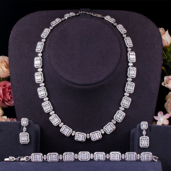 luxury lab diamond jewelry set 14k white gold party wedding earrings necklace bracelet for women bridal sets engagement jewelry, Slivery;golden
luxury lab diamond jewelry set 14k white gold party wedding earrings necklace bracelet for women bridal sets engagement jewelry, Slivery;golden
