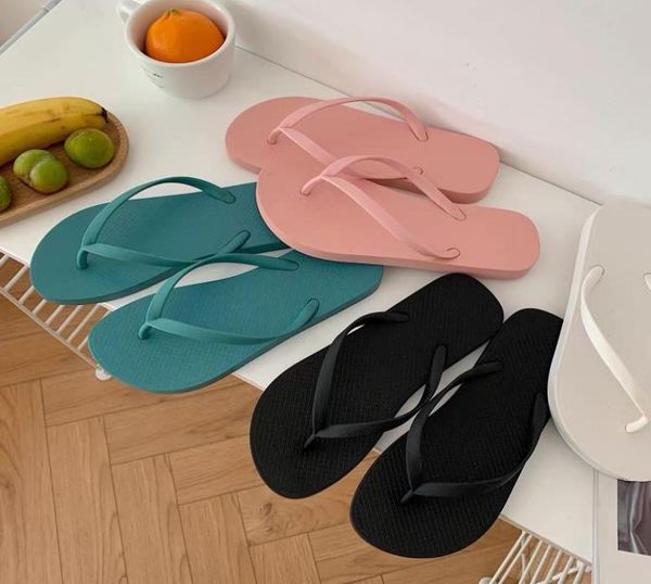 slippers summer flip flops women slippers beach sandals 2211041575632, Black