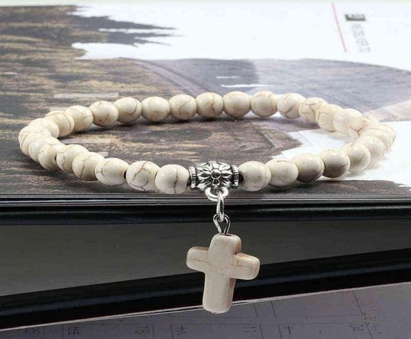 vintage cross natural stone 6mm beads bracelet charm men blue turquoises pendant strand bracelets bangles women fashion jewelry7482657, Golden;silver
vintage cross natural stone 6mm beads bracelet charm men blue turquoises pendant strand bracelets bangles women fashion jewelry7482657, Golden;silver