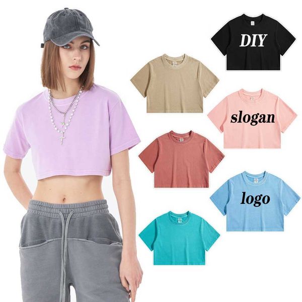 wholesale spring summer old washed vintage 220 gsm 100% cotton blank women tees cropped plain t shirt for ladies, White
wholesale spring summer old washed vintage 220 gsm 100% cotton blank women tees cropped plain t shirt for ladies, White