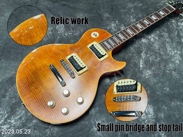stocking electric guitar can ship out at once orange flame grain relic aged parts small pin bridge and bone nut rosewood fingerboard zebra p
stocking electric guitar can ship out at once orange flame grain relic aged parts small pin bridge and bone nut rosewood fingerboard zebra p