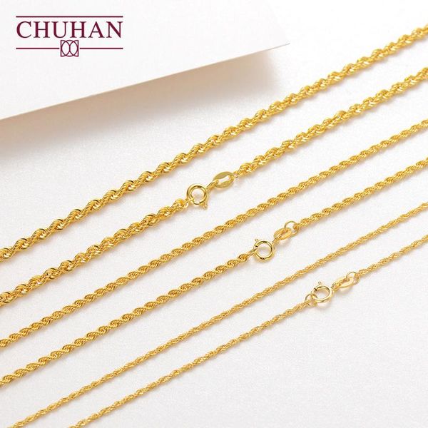 necklaces chuhan real 18k gold twisted chain necklace au750 hemp rope necklace length 45/50/55cm thickened chain fine jewelry for woman, Silver
necklaces chuhan real 18k gold twisted chain necklace au750 hemp rope necklace length 45/50/55cm thickened chain fine jewelry for woman, Silver