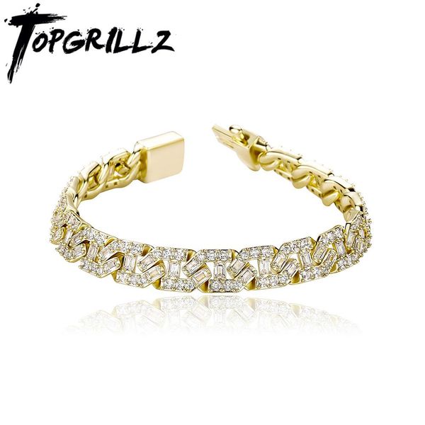 bangle rillz 9mm iced out baguette prong cuban bracelet with new spring ring clasps hip hop jewelry for men women, Black
bangle rillz 9mm iced out baguette prong cuban bracelet with new spring ring clasps hip hop jewelry for men women, Black