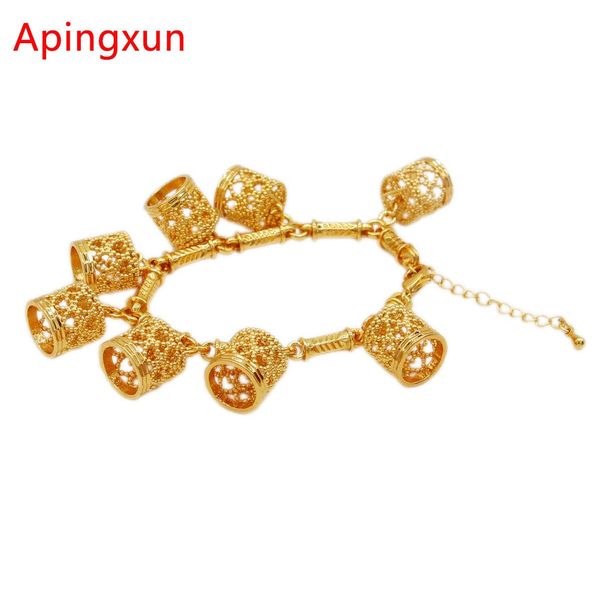 bangle apingxun gold color/copper cylinder chain bracelet french african pendant bracelet women girls party charm jewelry, Black
bangle apingxun gold color/copper cylinder chain bracelet french african pendant bracelet women girls party charm jewelry, Black