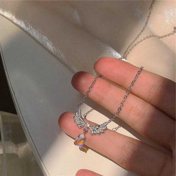 necklaces kpop wings crystal zircon heart shaped pendant chain shiny clavik necklace y2k fashion party jewelry g220524, Silver
necklaces kpop wings crystal zircon heart shaped pendant chain shiny clavik necklace y2k fashion party jewelry g220524, Silver