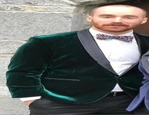 new one button dark green velvet wedding groom tuxedos shawl lapel groomsmen mens dinner blazer suits jacketpantst9128267, Black;gray
new one button dark green velvet wedding groom tuxedos shawl lapel groomsmen mens dinner blazer suits jacketpantst9128267, Black;gray