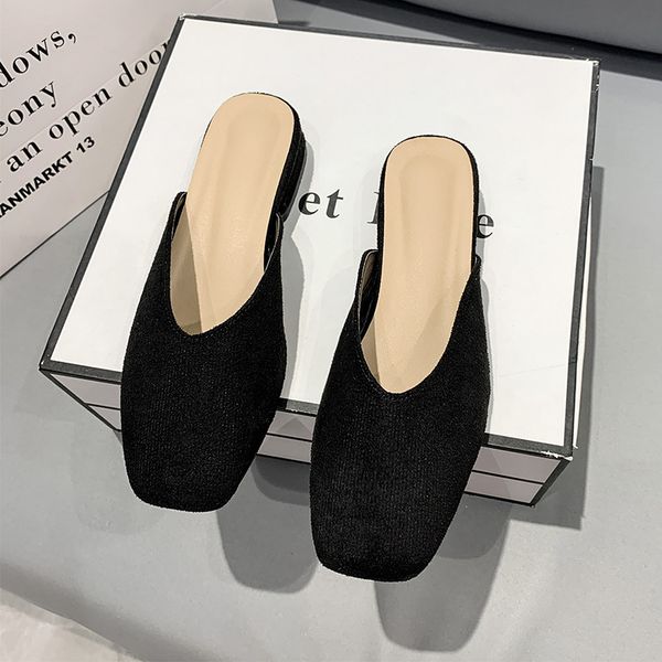 fashion womens outdoor sandals square close toe low heel slides dark blue ladies girls indoor slippers size 35-40, Black
fashion womens outdoor sandals square close toe low heel slides dark blue ladies girls indoor slippers size 35-40, Black