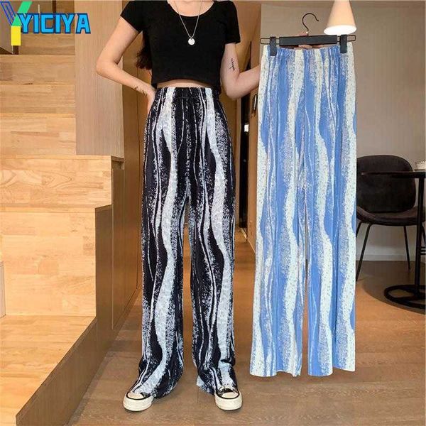 yiciya women's pants printed elastic waist women high plus size wide leg casual female korean trousers, Black;white
yiciya women's pants printed elastic waist women high plus size wide leg casual female korean trousers, Black;white
