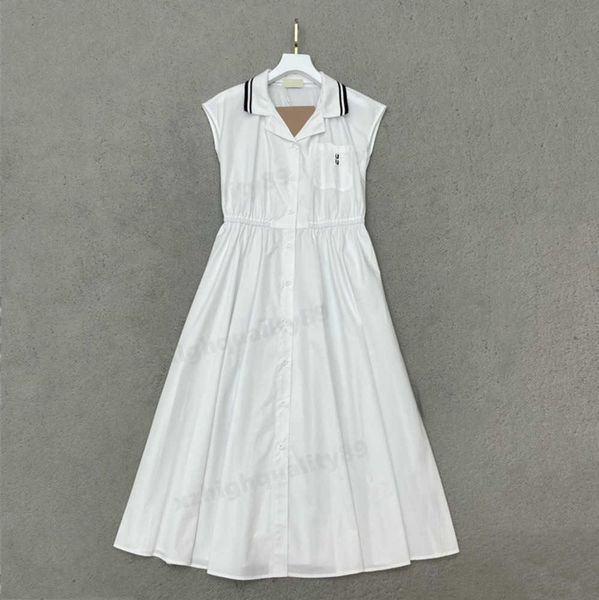 womens dresses 23ss summer new lapel sleeveless dresses with webbing design letter embroidery decoration fine workmanship dress for woman 09, Black;gray
womens dresses 23ss summer new lapel sleeveless dresses with webbing design letter embroidery decoration fine workmanship dress for woman 09, Black;gray