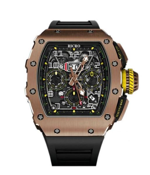 designer men's watch master stainless steel case mechanical automation butterfly buckle rubber strap hollow movement ricro, Slivery;brown
designer men's watch master stainless steel case mechanical automation butterfly buckle rubber strap hollow movement ricro, Slivery;brown