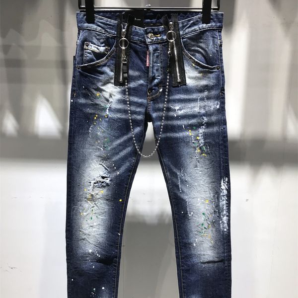 dsquad2 jeans men's luxury designer denim jeans perforated pants dsquare jeans casual fashion trendy pants dsquad2 men's clothing, Blue
dsquad2 jeans men's luxury designer denim jeans perforated pants dsquare jeans casual fashion trendy pants dsquad2 men's clothing, Blue