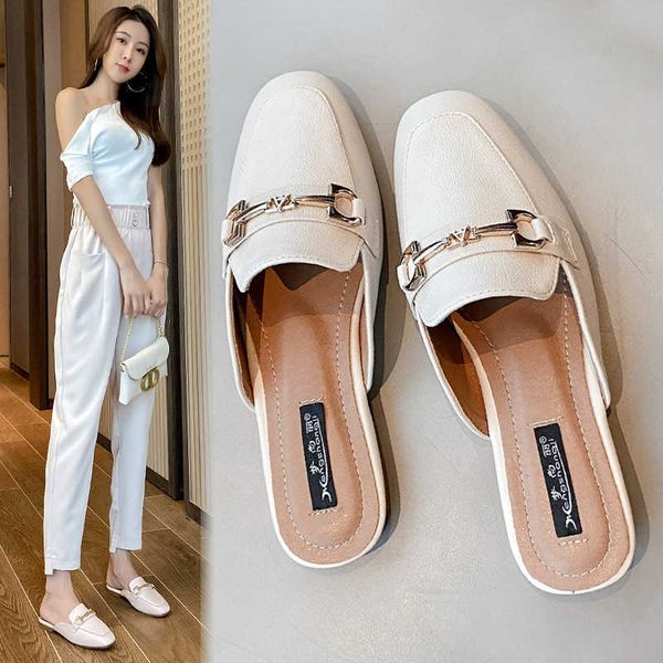 sandals toe covered half slipper womens summer fashion wear new flat bottomed heel less online celebrity sandals ladies flip flops 230417, Black
sandals toe covered half slipper womens summer fashion wear new flat bottomed heel less online celebrity sandals ladies flip flops 230417, Black