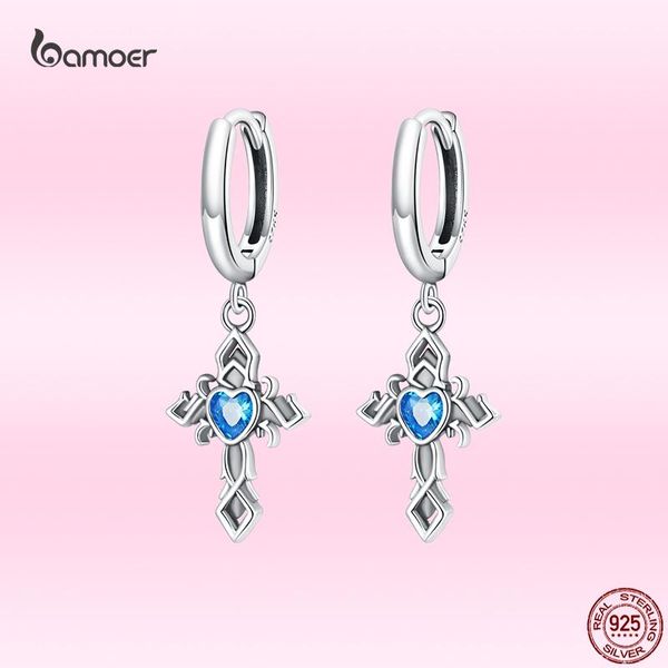 knot bamoer classic 925 sterling silver vintage cross blue heart pendent ear buckles drop earrings for women fine jewelry wholesale
knot bamoer classic 925 sterling silver vintage cross blue heart pendent ear buckles drop earrings for women fine jewelry wholesale