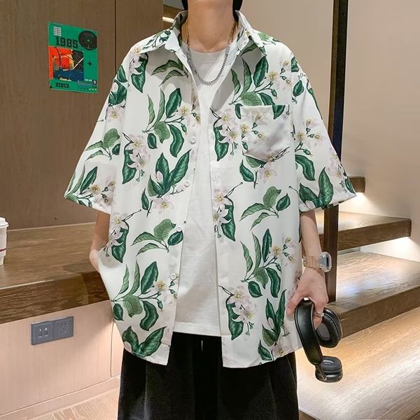 2023 summer men's fashion printed five-point sleeve literary trend new men's ins flower coat 100 matching top, Black;brown
2023 summer men's fashion printed five-point sleeve literary trend new men's ins flower coat 100 matching top, Black;brown