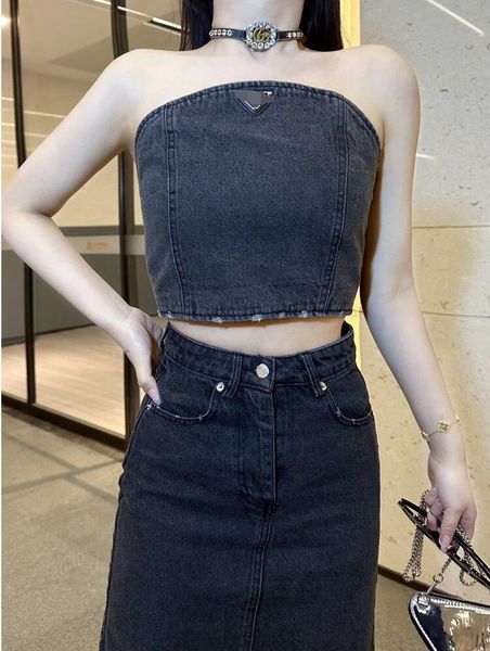 2023womens designer tanks camis blue letter logo triangle logo denim tube vest luxury yoga tank for women clothing, Black;white
2023womens designer tanks camis blue letter logo triangle logo denim tube vest luxury yoga tank for women clothing, Black;white
