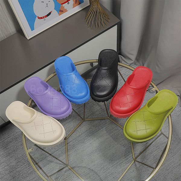 perforated logo platform rubber mules designer sandals luxury womens slip on sandal summer slippers thick bottom flat slipper men slide clas, Black
perforated logo platform rubber mules designer sandals luxury womens slip on sandal summer slippers thick bottom flat slipper men slide clas, Black