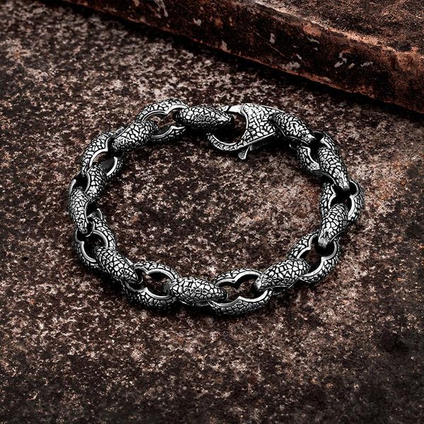 bangle male viking vintage dragon pattern distressed bracelet man stainless steel punk rock bracelet boy fashion cuff hand jewelry gift, Black
bangle male viking vintage dragon pattern distressed bracelet man stainless steel punk rock bracelet boy fashion cuff hand jewelry gift, Black