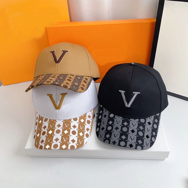 

Casual Ball Caps Designer Hats Sports cap Summer Cap Visor Hat for Woman Letter Patchwork Dome 5 Color Adjustable, C1
