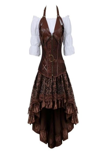 steampunk corset dress gothic pu leather crop renaissance blouse with burlesque skirt three pieces set pirate costume 2205247535900
steampunk corset dress gothic pu leather crop renaissance blouse with burlesque skirt three pieces set pirate costume 2205247535900