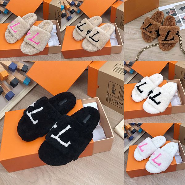 2023 womens slippers ladies sandals wool slides winter fur fluffy furry warm letters sandals comfortable girl 35-41, Black
2023 womens slippers ladies sandals wool slides winter fur fluffy furry warm letters sandals comfortable girl 35-41, Black