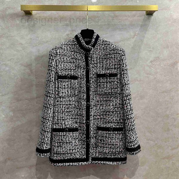 women's jackets designer french standing collar soft tweed coat for women 23 spring and autumn new style chic quality dy9d, Black;brown
women's jackets designer french standing collar soft tweed coat for women 23 spring and autumn new style chic quality dy9d, Black;brown