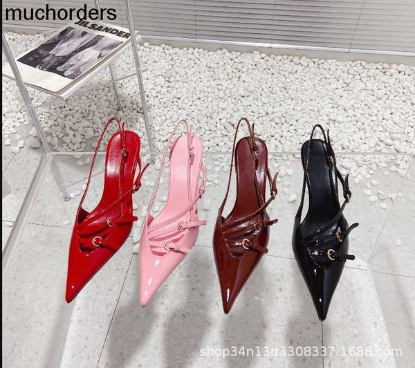 edition french pointed cat heel sandals for women 2023 new baotou back strap high heel shoes belt buckle fine heel shoes, Black
edition french pointed cat heel sandals for women 2023 new baotou back strap high heel shoes belt buckle fine heel shoes, Black