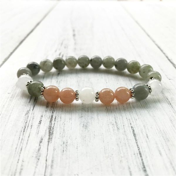 bangle natural sunstone labradorite bracelet wrist mala beads heightened spirituality protection feminine energy yoga bracelet, Black
bangle natural sunstone labradorite bracelet wrist mala beads heightened spirituality protection feminine energy yoga bracelet, Black