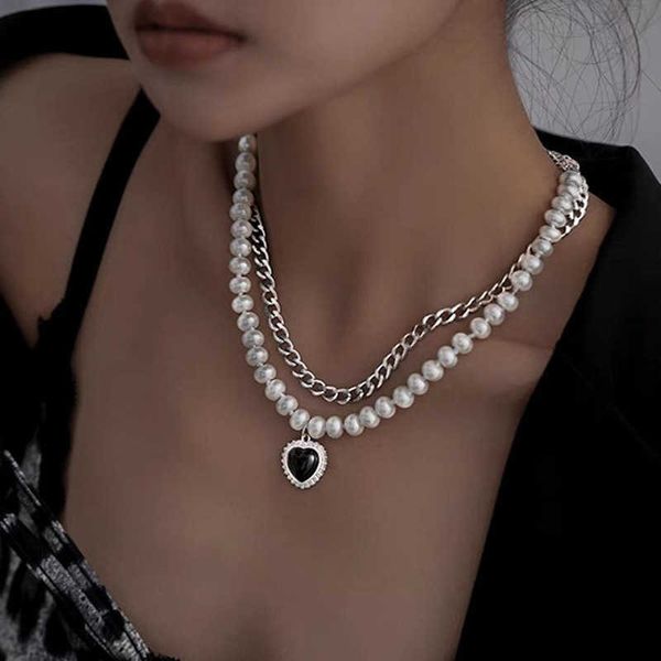 necklaces jwer luxury fashion chain heart shaped pendant vintage pearl women's jewelry gift necklace para mujer g220524, Silver
necklaces jwer luxury fashion chain heart shaped pendant vintage pearl women's jewelry gift necklace para mujer g220524, Silver
