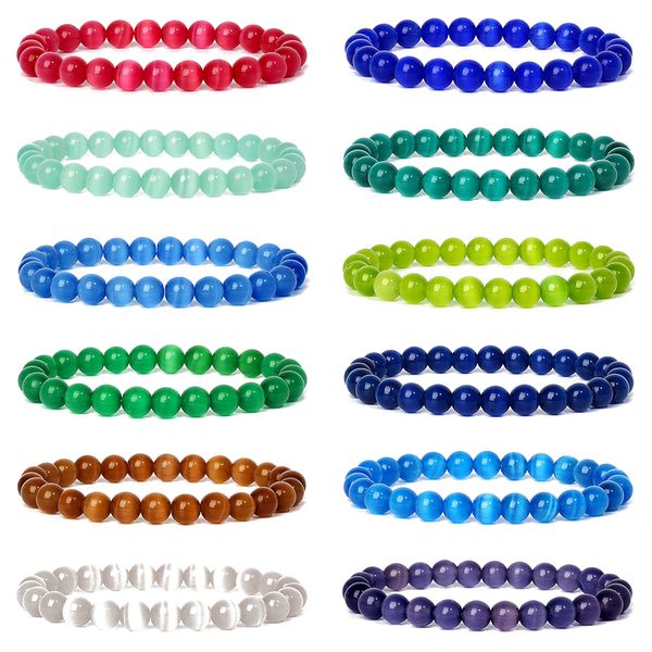 nature 8mm cat eye stone opal bracelet pink blue round beads elastic reiki bracelet jewelry for women men, Black
nature 8mm cat eye stone opal bracelet pink blue round beads elastic reiki bracelet jewelry for women men, Black
