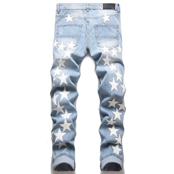 men pants designer clothes fashion jeans mens designer 2023 skull biker for man gray denim distress black pants pour hommes men clothing req, Blue
men pants designer clothes fashion jeans mens designer 2023 skull biker for man gray denim distress black pants pour hommes men clothing req, Blue