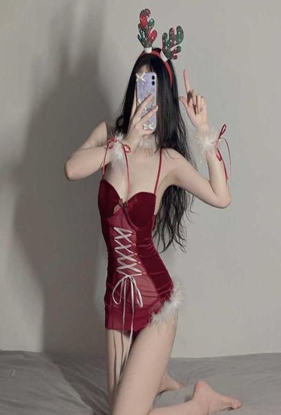 set fantasias erotic cosplay costumes red mini dress with headwear women lingerie set christmas uniforms t2211035264746, Red;black
set fantasias erotic cosplay costumes red mini dress with headwear women lingerie set christmas uniforms t2211035264746, Red;black