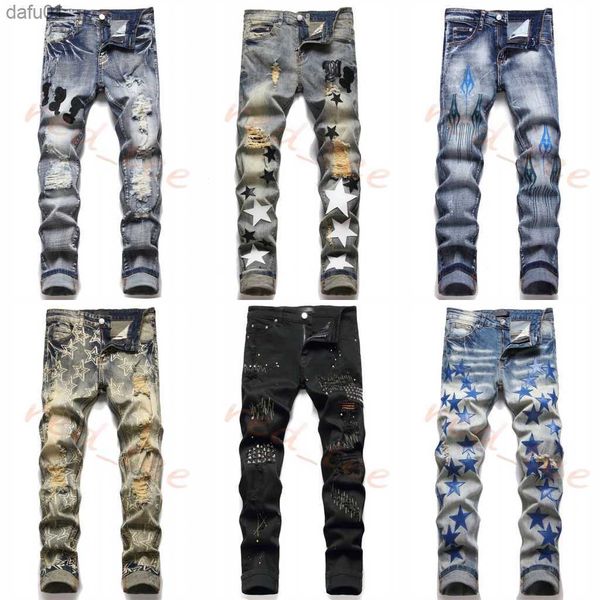 men's jeans mens jeans european style jean luxury letter star embroidery patchwork ripped jeans motorcycle pant mens skinny pants l2305, Blue
men's jeans mens jeans european style jean luxury letter star embroidery patchwork ripped jeans motorcycle pant mens skinny pants l2305, Blue
