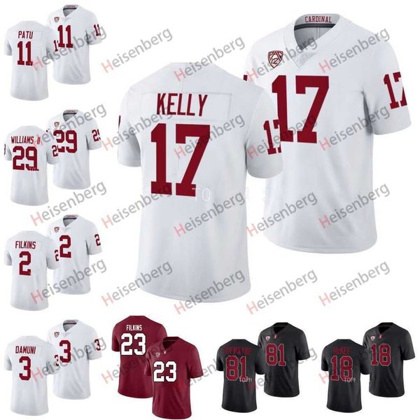 17 quillan kelly stanford cardinal football jersey thunder keck terrian williams ii bryson tremayne tanner mckee ari patu kendall williamson, Black;red
17 quillan kelly stanford cardinal football jersey thunder keck terrian williams ii bryson tremayne tanner mckee ari patu kendall williamson, Black;red