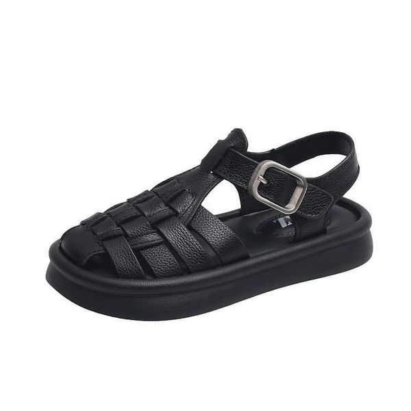 sandals kids shoes flip flops footwear children summer handwoven girls leather f12605, Black;red
sandals kids shoes flip flops footwear children summer handwoven girls leather f12605, Black;red