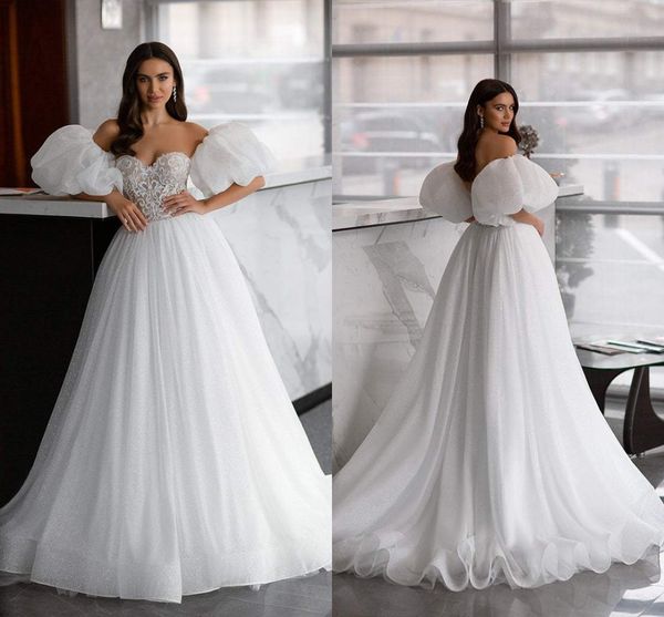 dubai arabic puffy lantern sleeves a line wedding dresses sweetheart lace glitter sequined bridal gowns long modest reception party dress fo, White
dubai arabic puffy lantern sleeves a line wedding dresses sweetheart lace glitter sequined bridal gowns long modest reception party dress fo, White