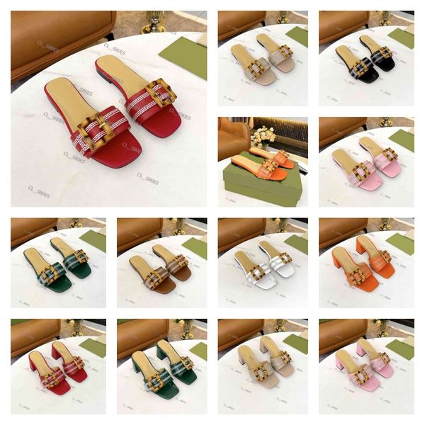 women brand sandals designer slippers high heel bamboo clasp slides flat flip flops slide ladies beach sandal summer with box, Black
women brand sandals designer slippers high heel bamboo clasp slides flat flip flops slide ladies beach sandal summer with box, Black