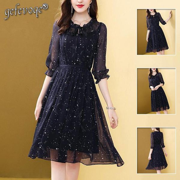 dresses sweet bow starry sky print dress summer 2023 three quarter petal sleeve ruffled neck chiffon pullover midi dress womens clothing, Black;gray
dresses sweet bow starry sky print dress summer 2023 three quarter petal sleeve ruffled neck chiffon pullover midi dress womens clothing, Black;gray