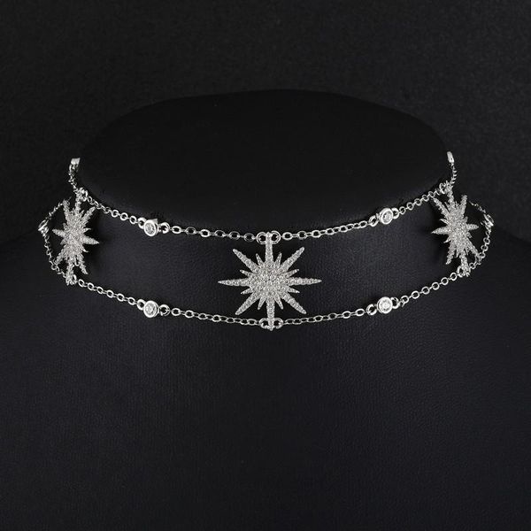 necklaces new fashion silver color crystal stars choker necklaces for women female sun flower chocker jewelry collier zk30
necklaces new fashion silver color crystal stars choker necklaces for women female sun flower chocker jewelry collier zk30